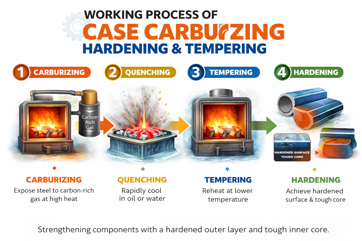 Case Carburizing Hardening & Tempering Services in Chakan